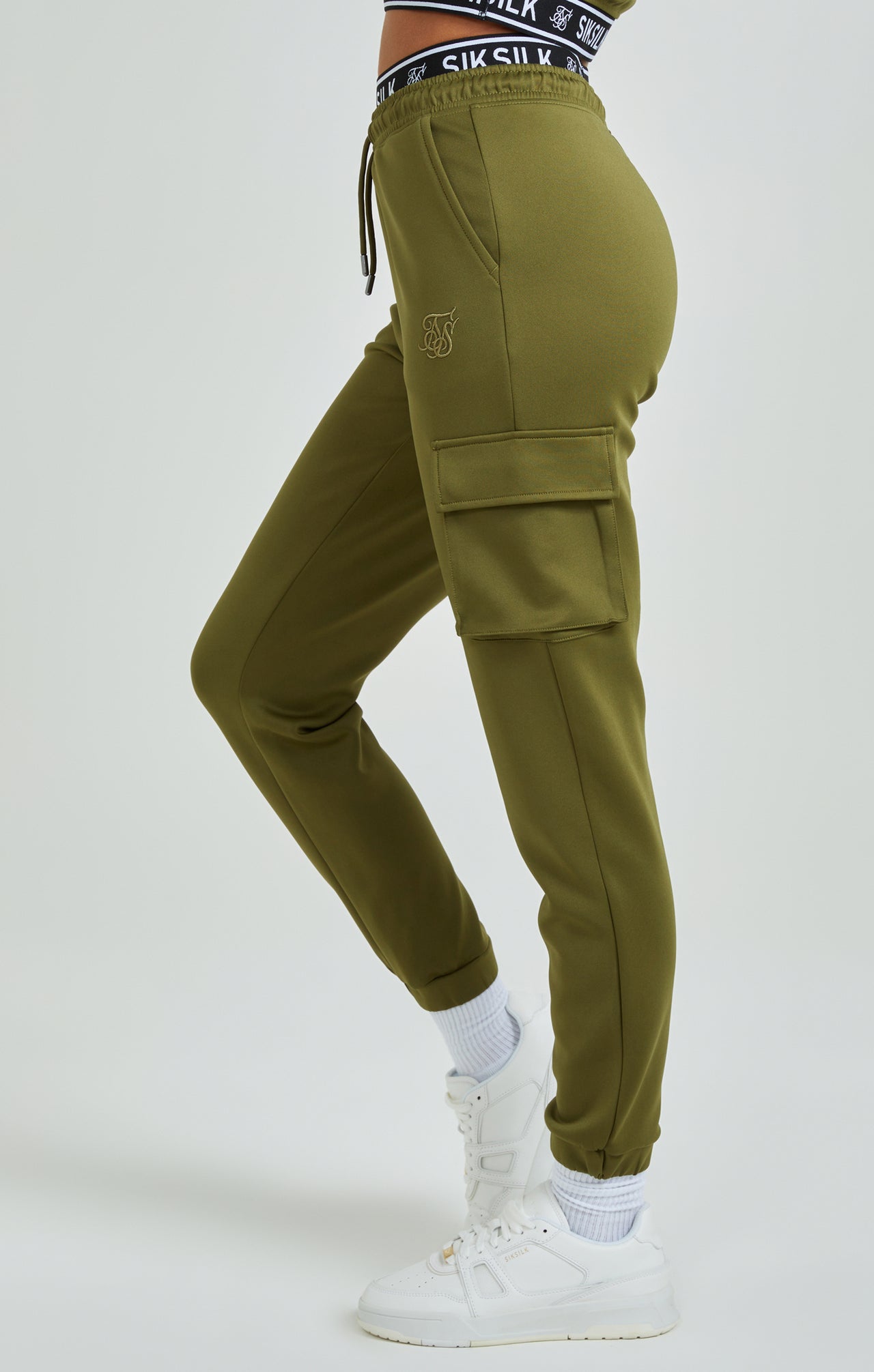 Khaki Cargo Pocket Track Pant (2)