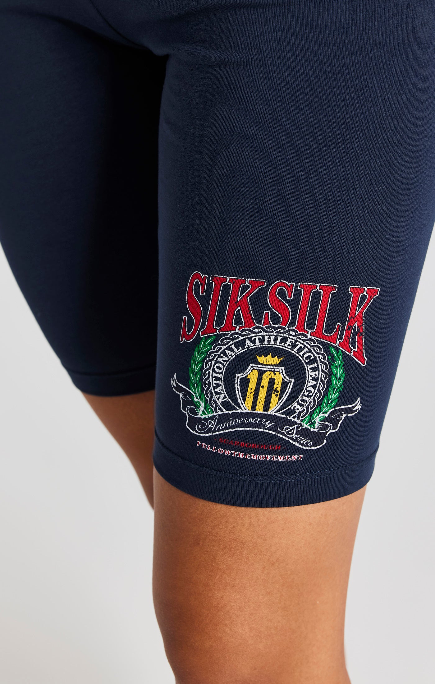 Load image into Gallery viewer, Navy Varsity Cycle Short (5)
