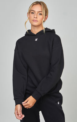 Black Essential Overhead Hoodie