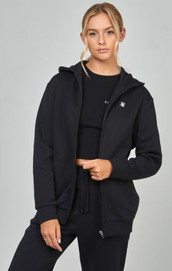 Black Essential Zip Thru