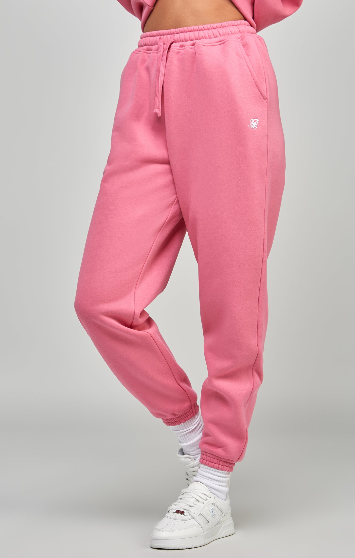 Pink track hot sale pants womens