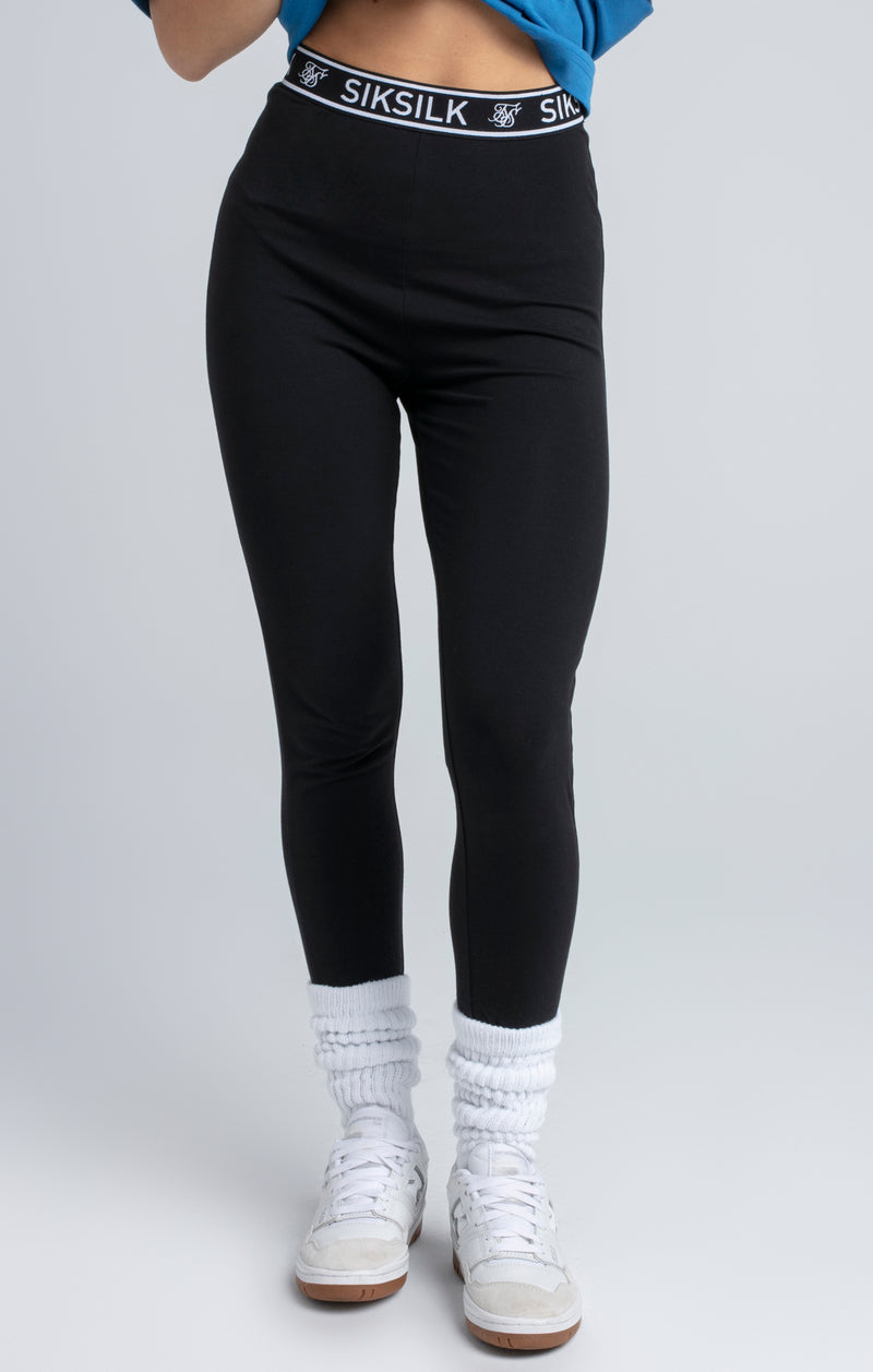 Black Essential Tape Leggings