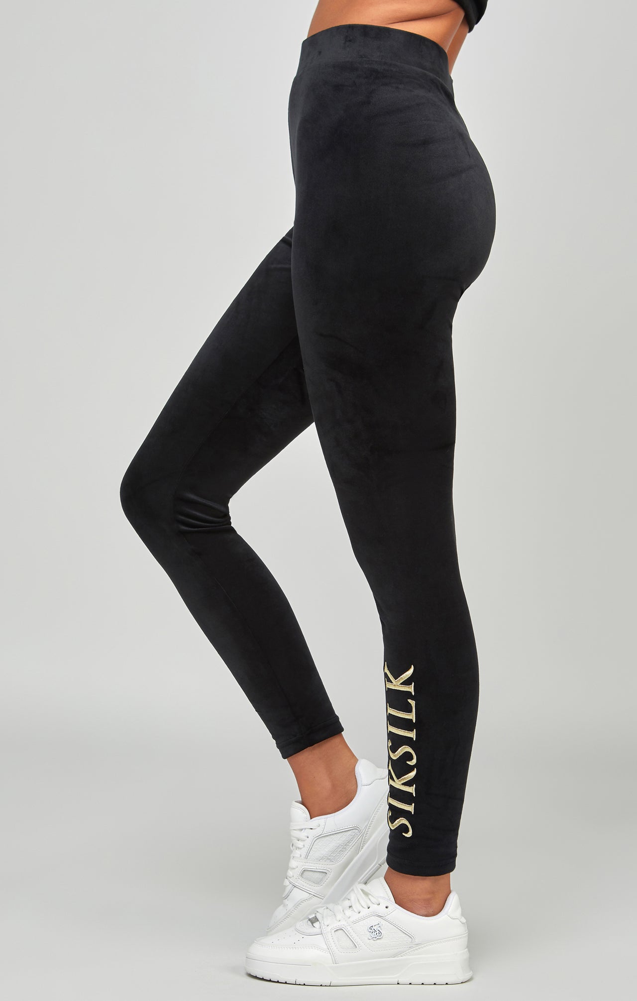 Black Velour Leggings (1)