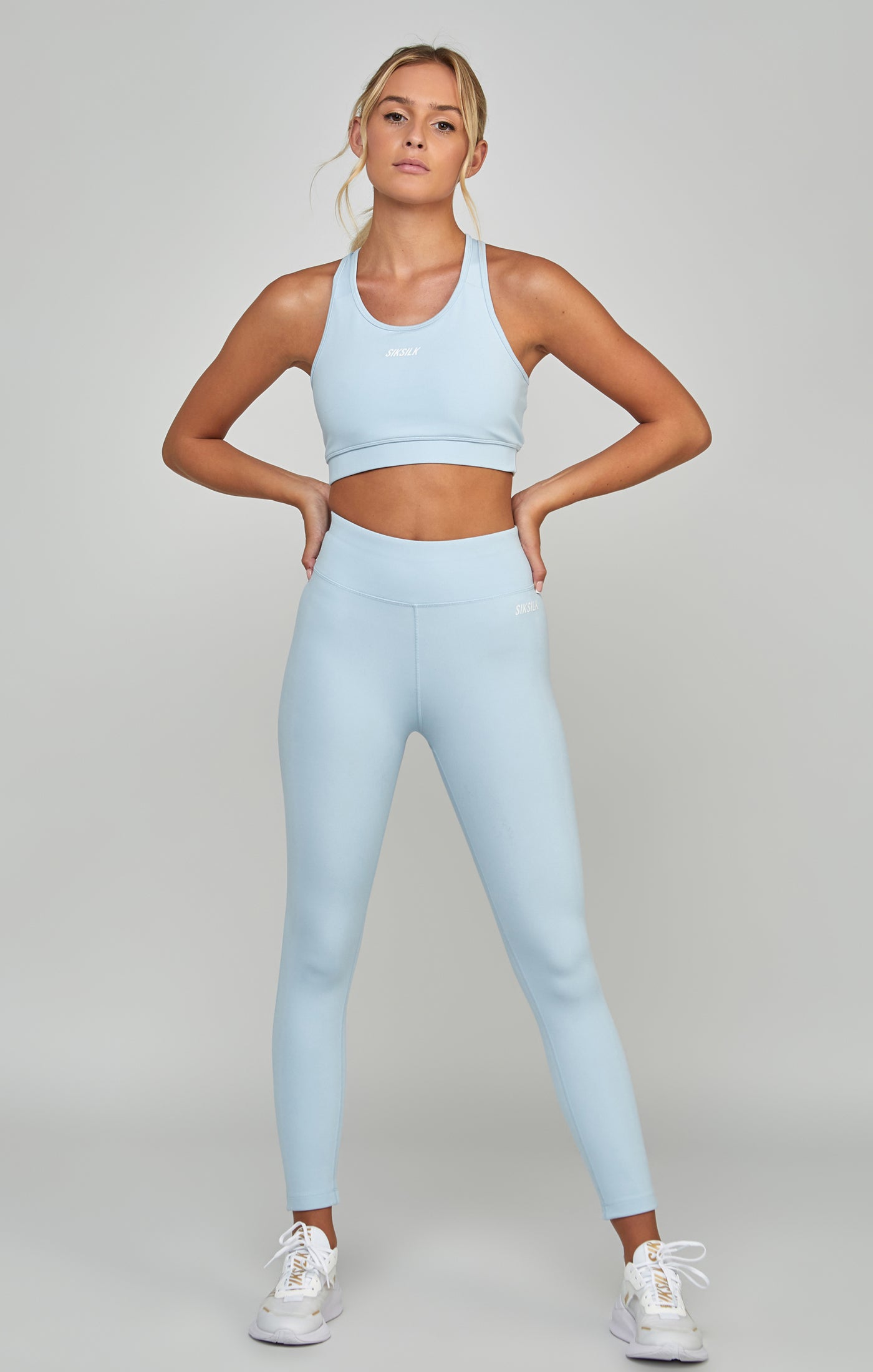Load image into Gallery viewer, Blue Sports Essentials Leggings (1)