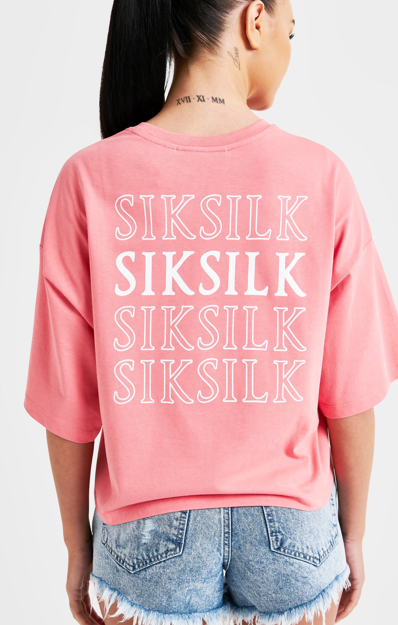 Pink Repeat Logo T-Shirt (5)