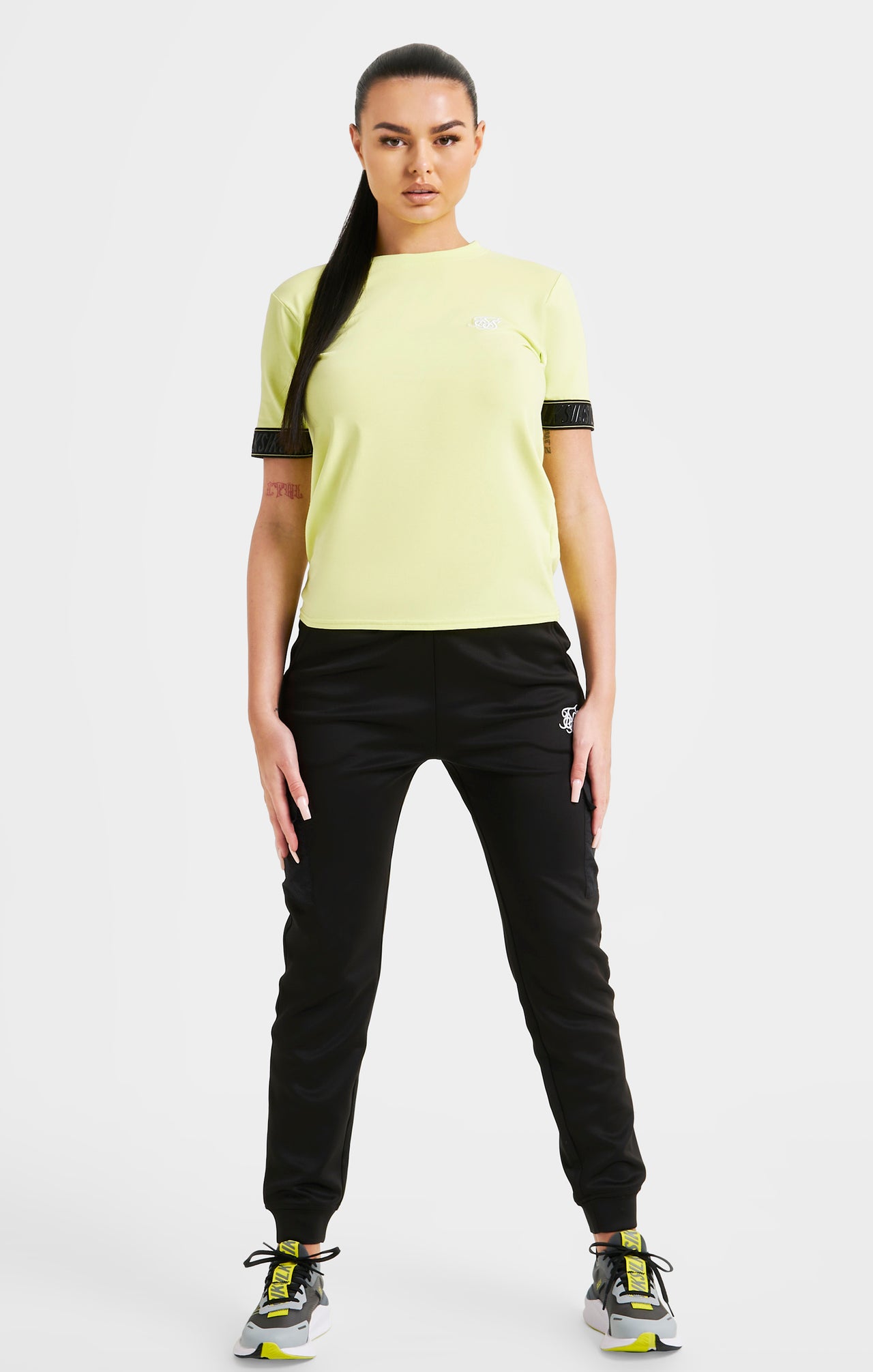 Yellow Taped Crop T-Shirt (2)