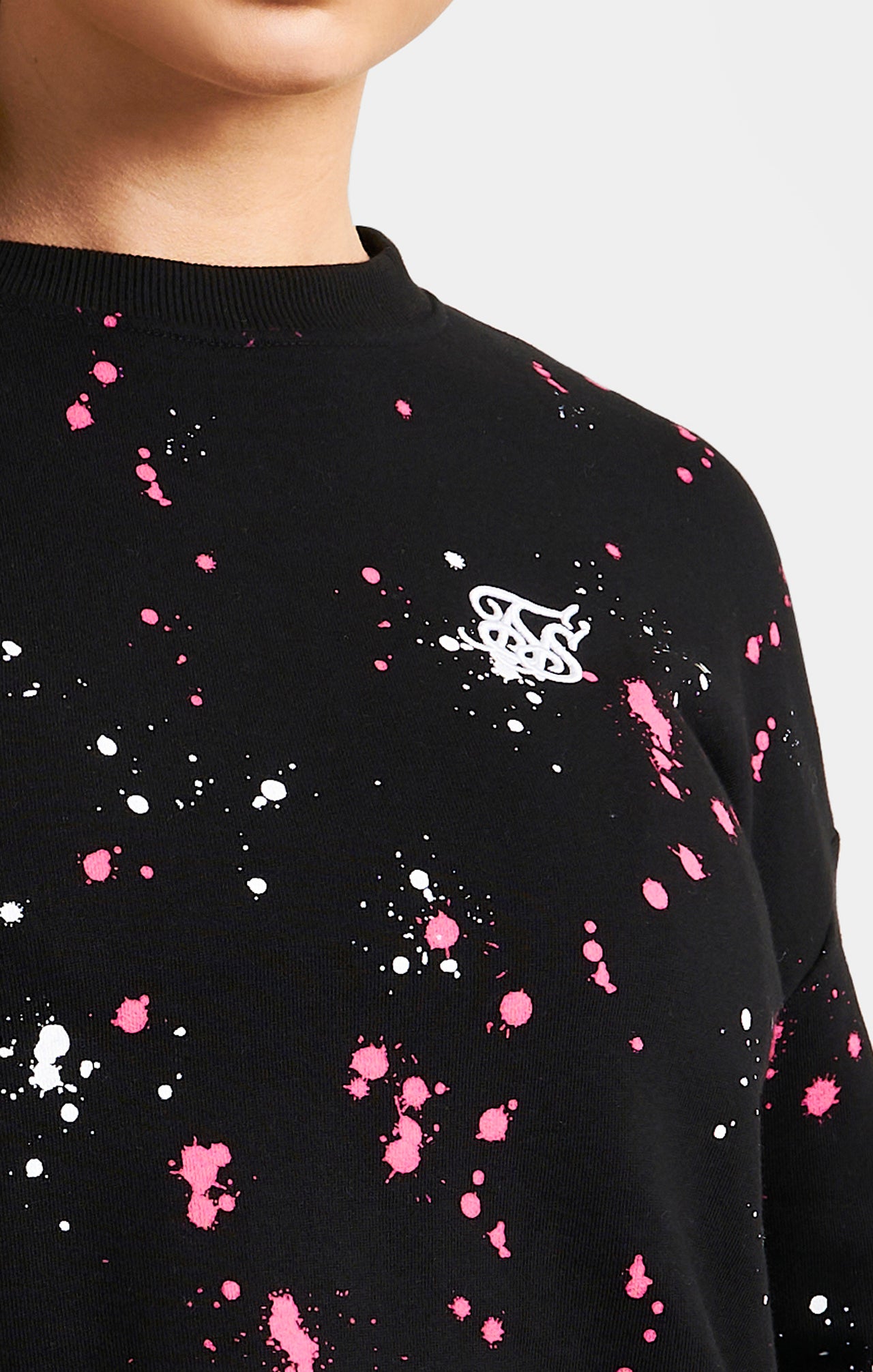 Black Paint Splatter Sweatshirt (1)