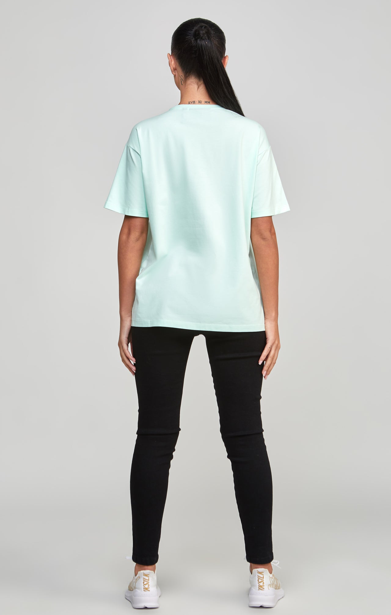 Mint Embroidered Boyfriend T-Shirt (4)