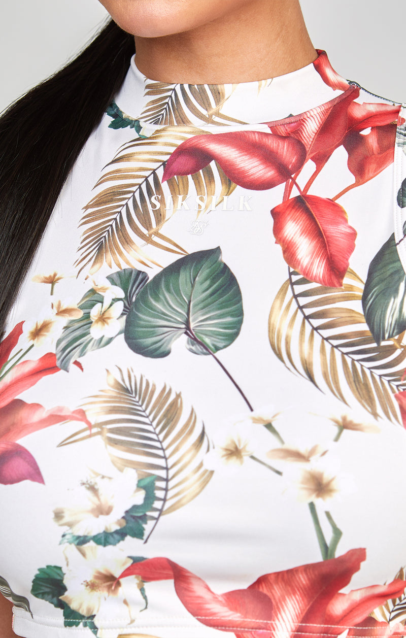 Multi Retro Tropics Print Vest (1)