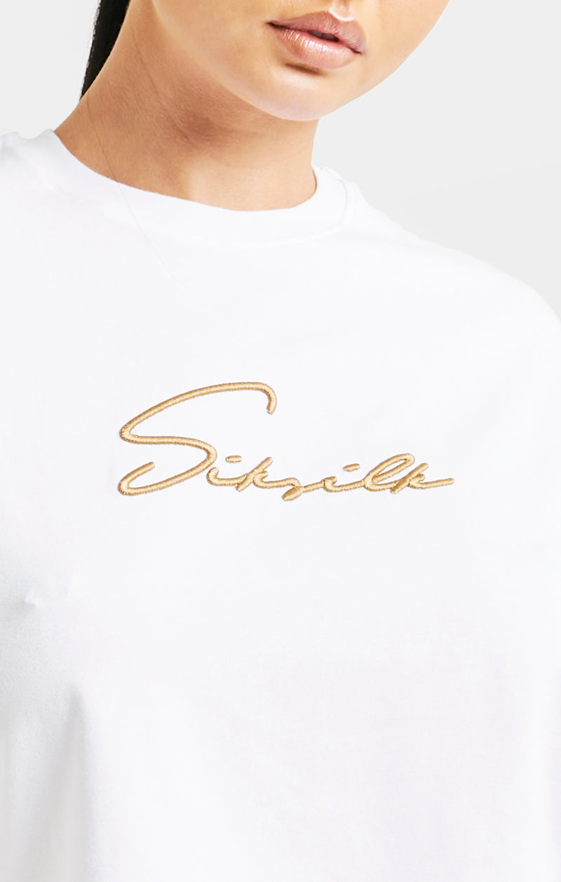 White Signature Crop Tee (1)