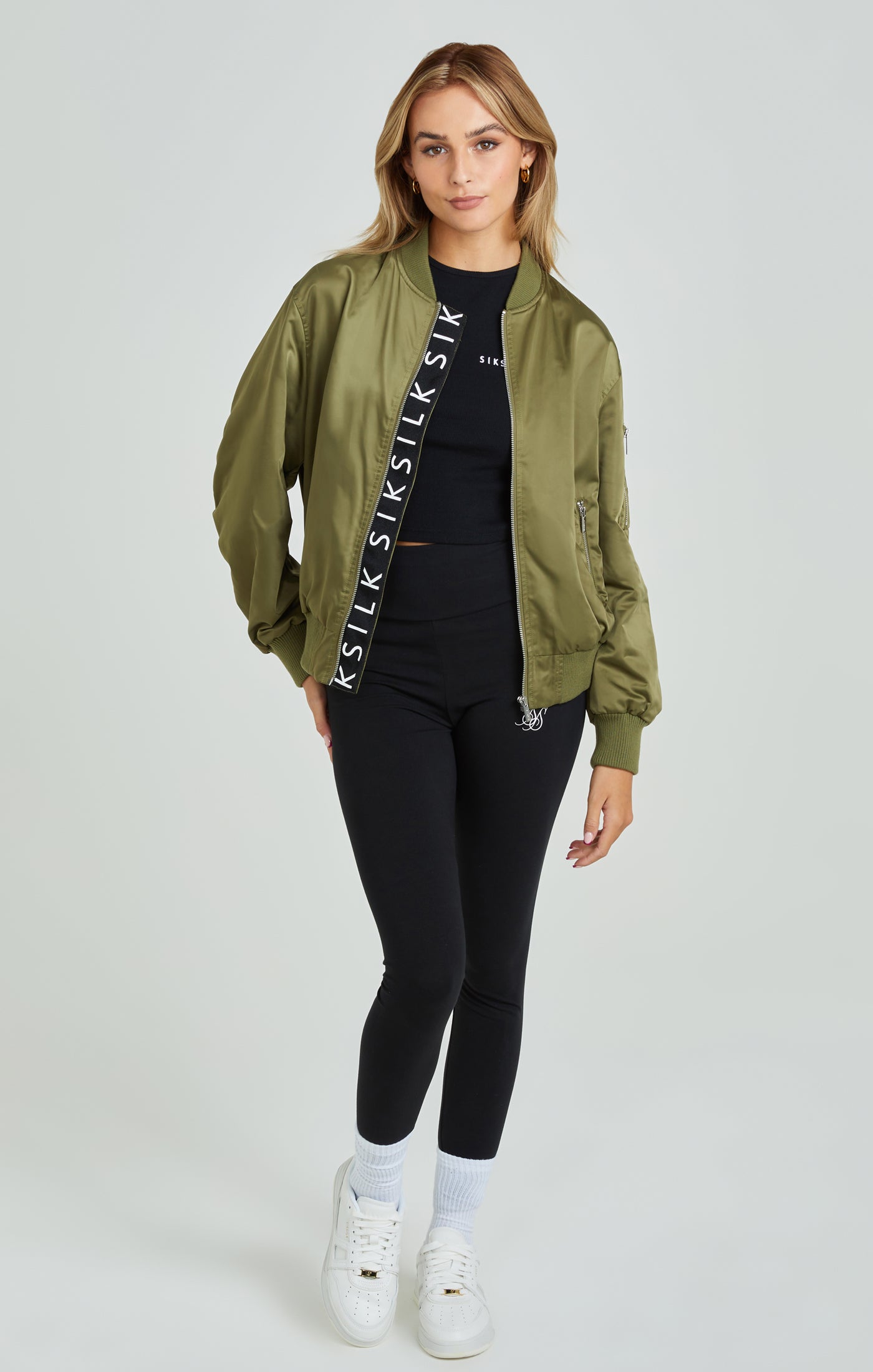 Load image into Gallery viewer, Khaki Classic Bomber (1)