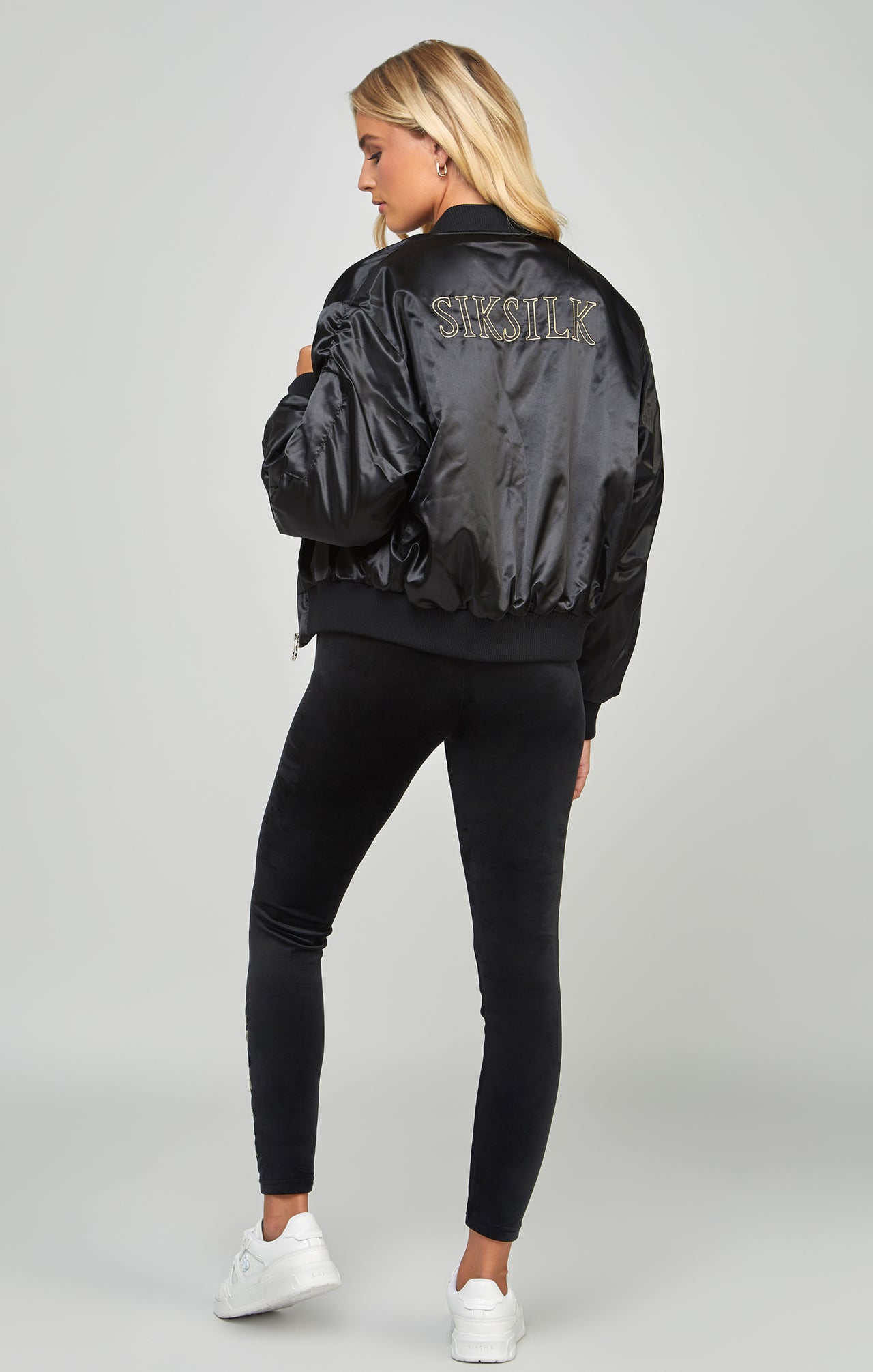 High Shine Oversized Bomber Jacket (4)