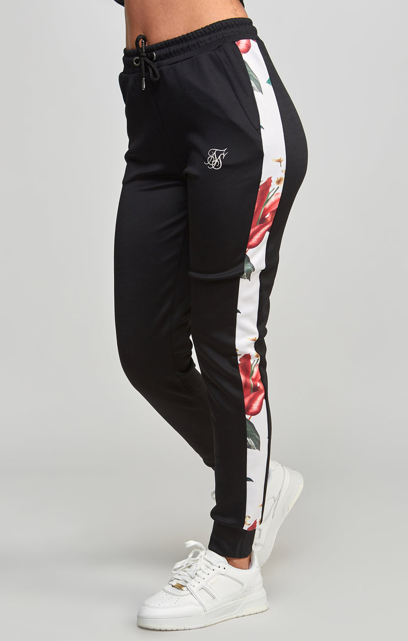 Black Retro Tropics Track Pant