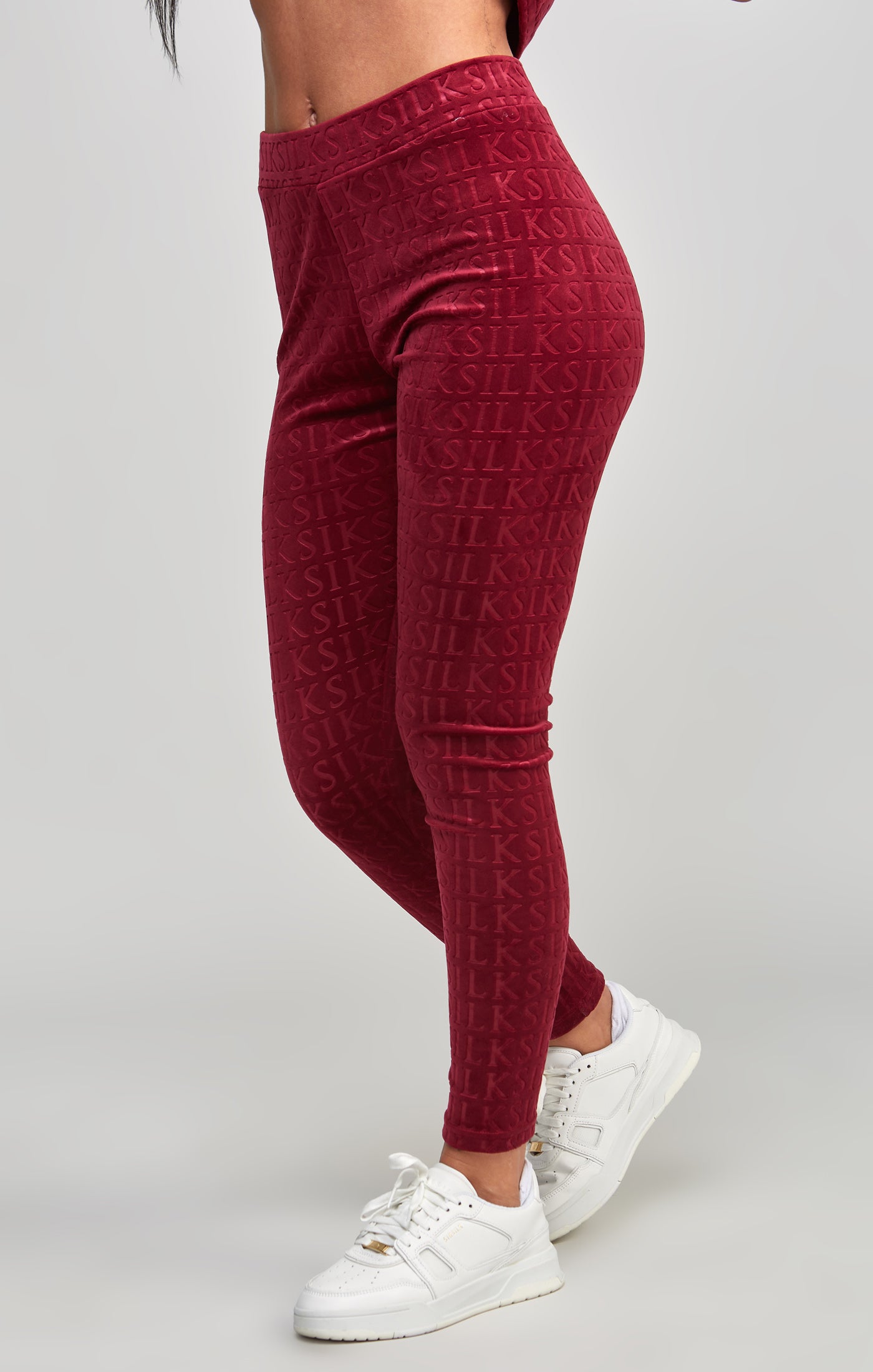 Pink 2024 velour leggings