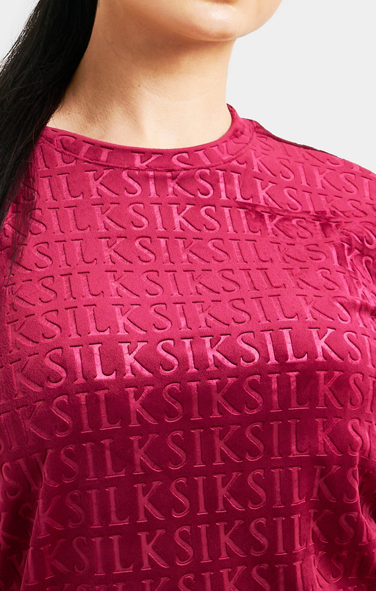 Pink Velour T-Shirt Dress (1)