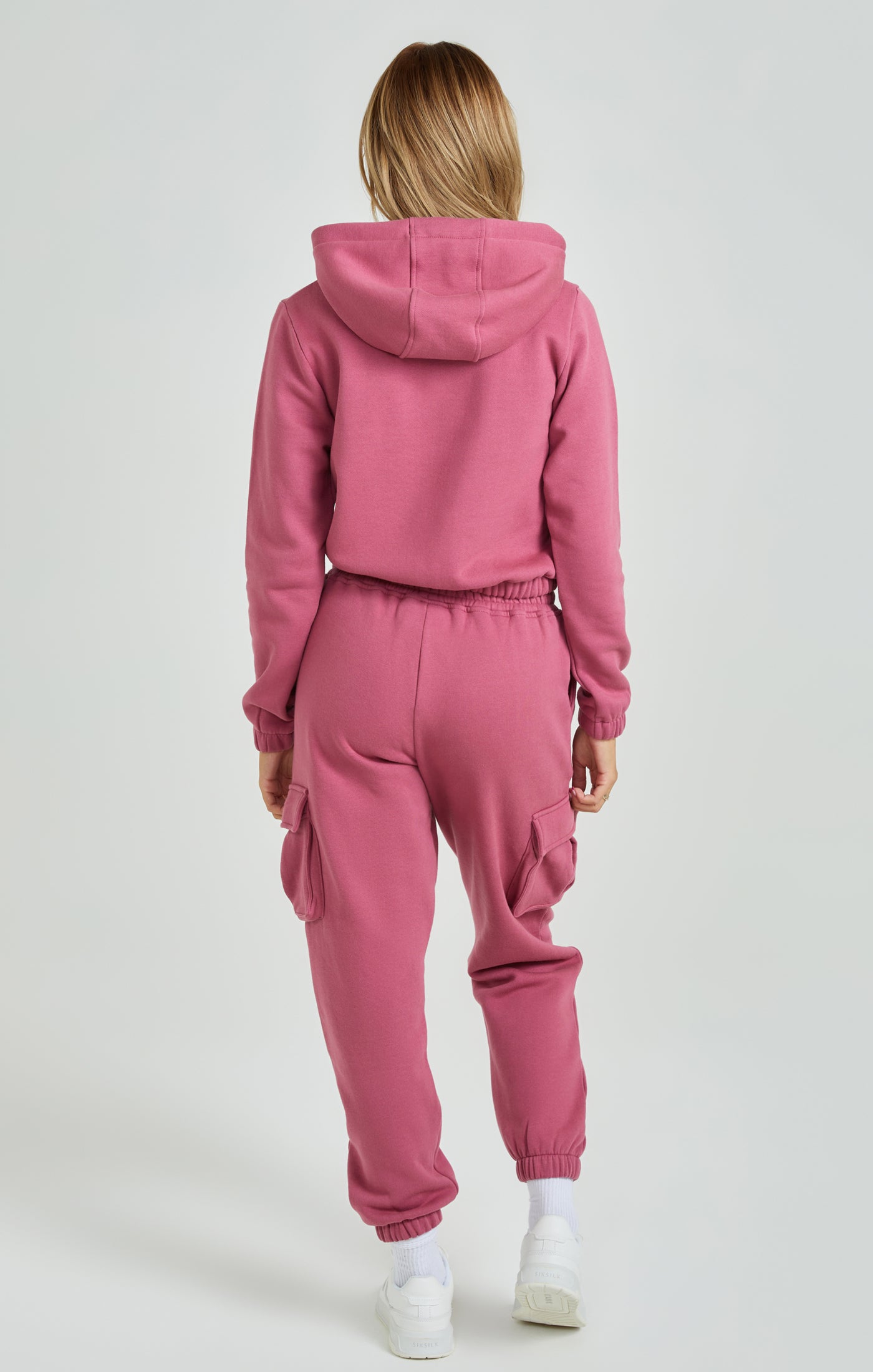 Load image into Gallery viewer, Pink Cargo Pocket Hoodie (4)