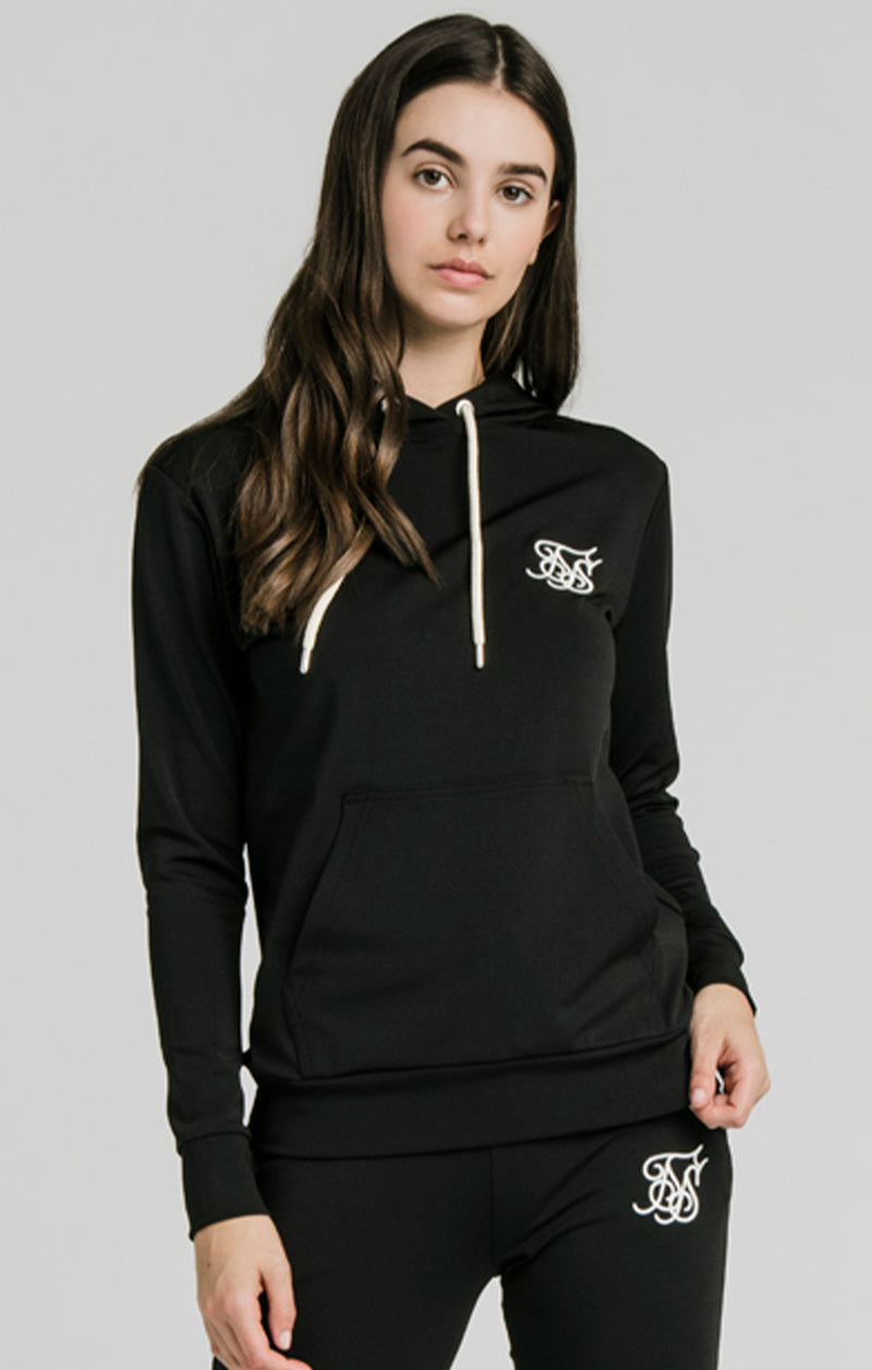SikSilk Leopard Hooded Track Top – Black