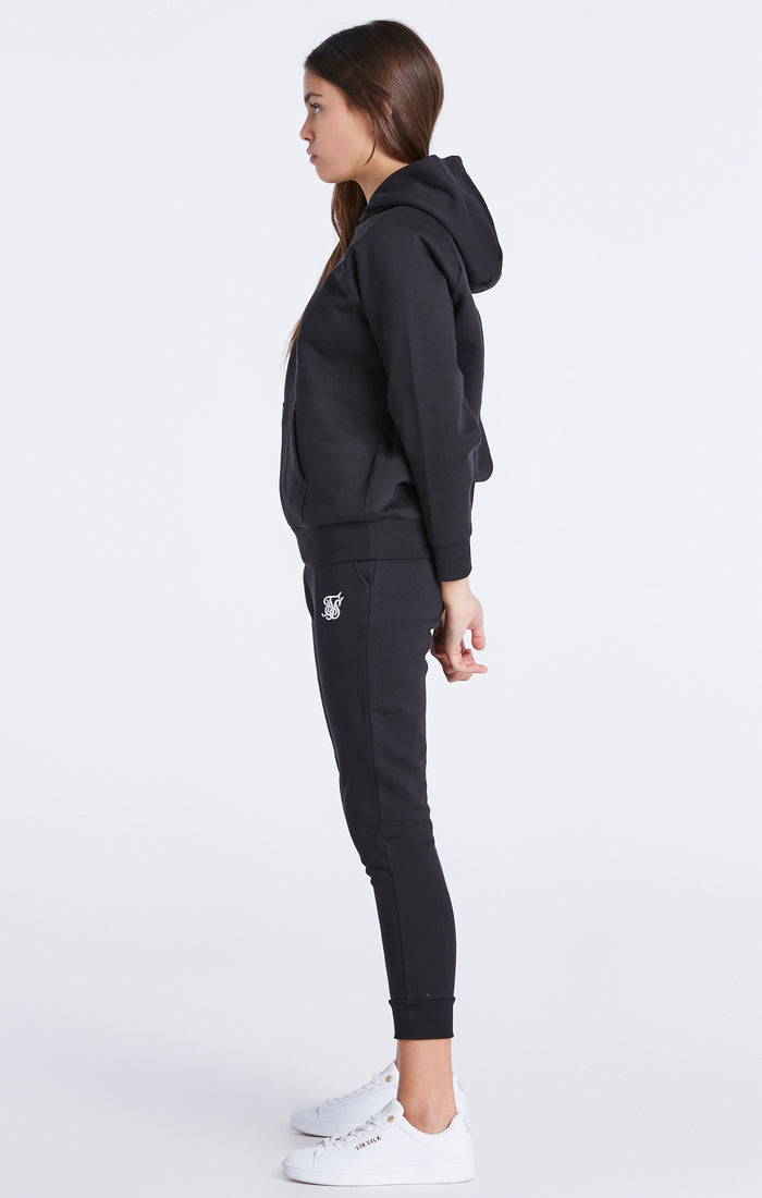 SikSilk Girls Black Essentials Overhead Hoodie SikSilk DE
