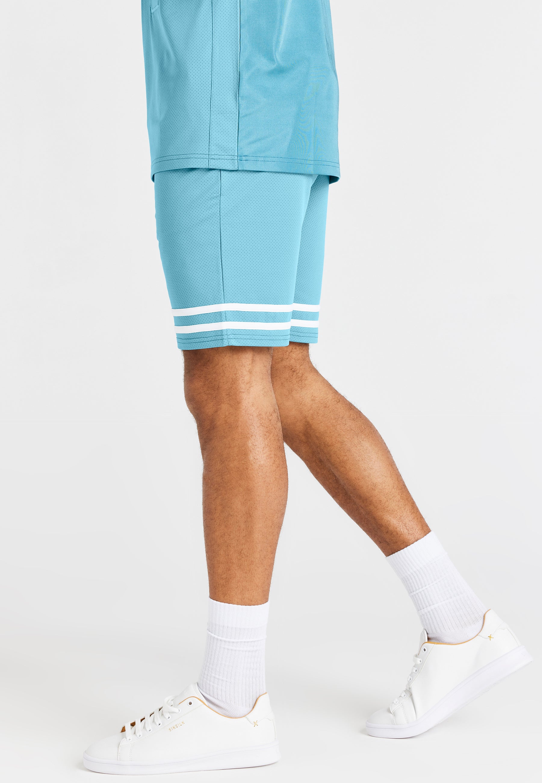 Load image into Gallery viewer, Teal Relaxed Mesh Short (1)