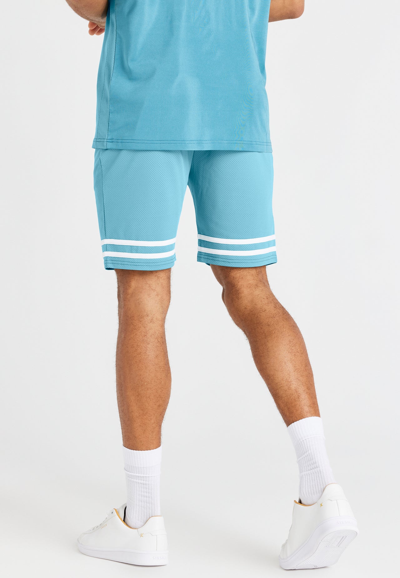 Teal Relaxed Mesh Short (2)