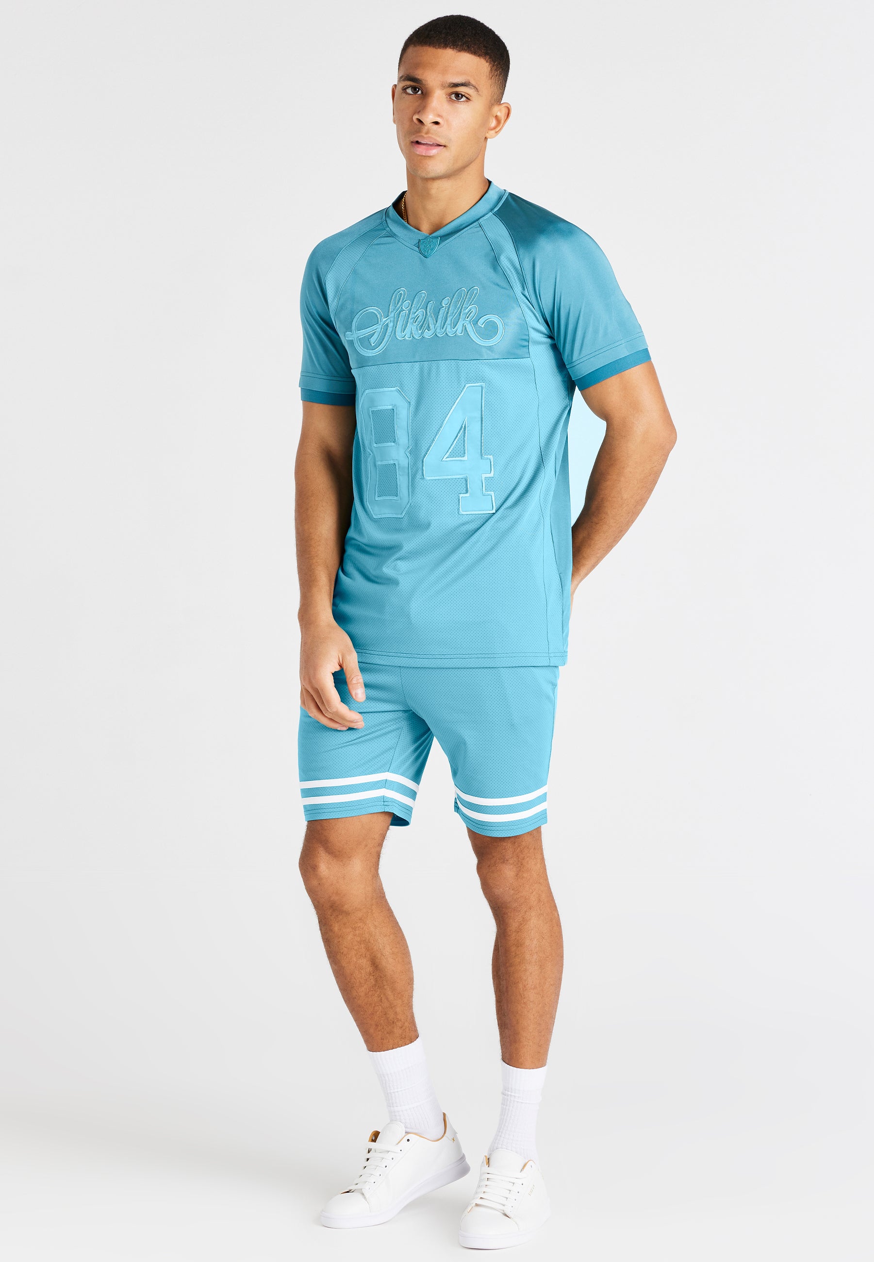 Load image into Gallery viewer, Teal Relaxed Mesh Short (3)