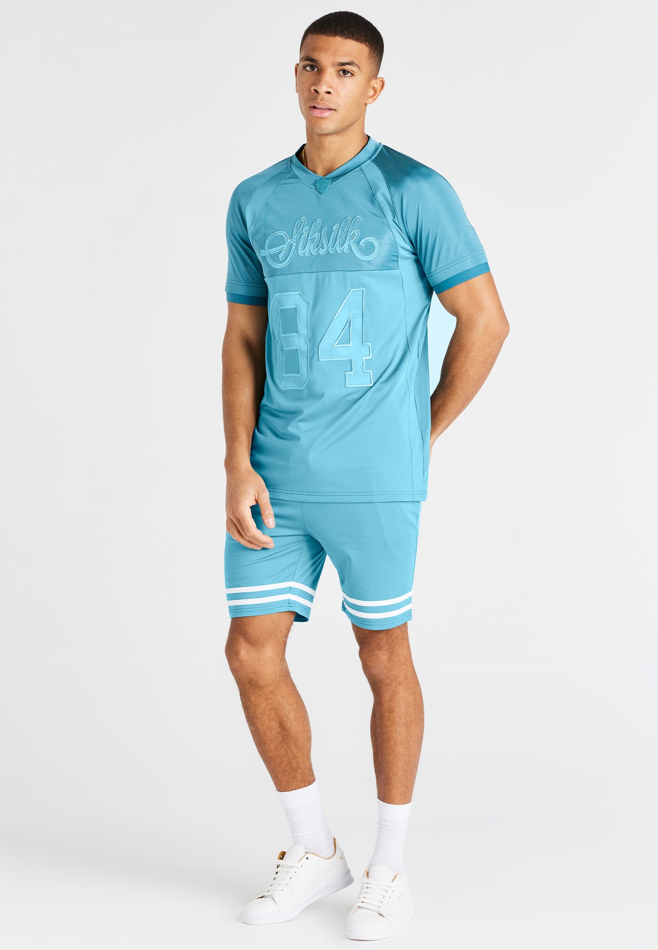 Teal Relaxed Mesh Short (3)