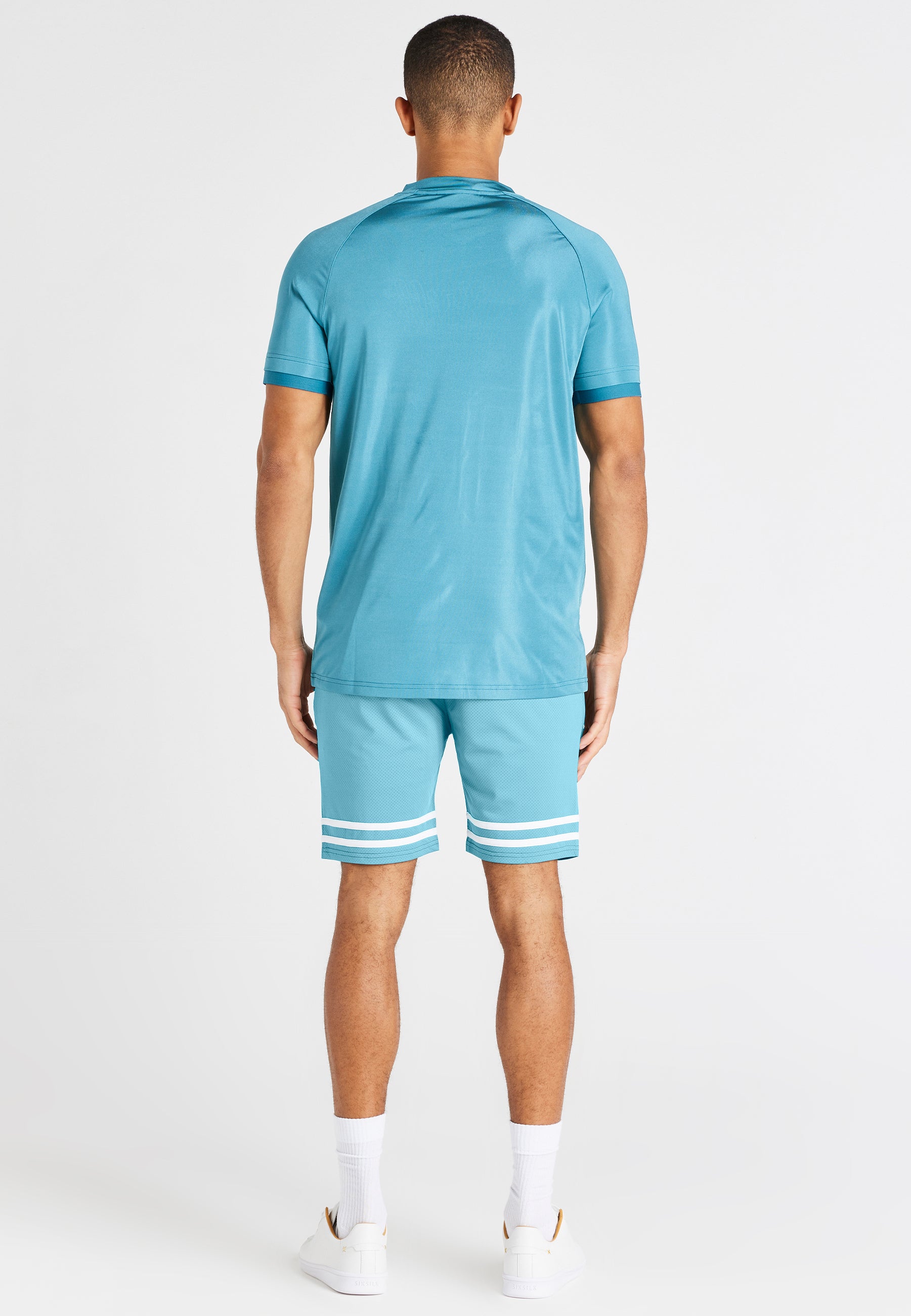 Load image into Gallery viewer, Teal Relaxed Mesh Short (4)