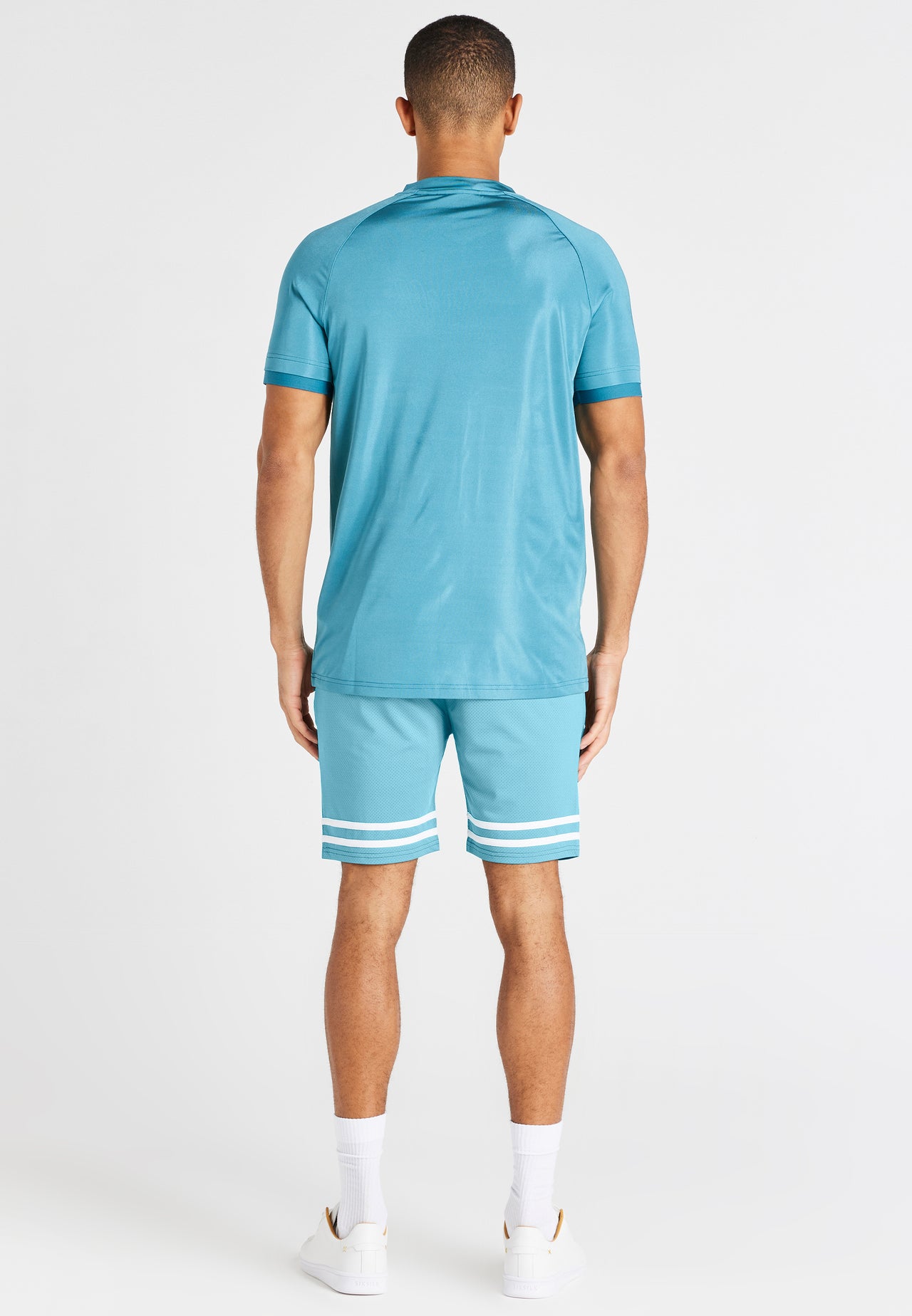Teal Relaxed Mesh Short (4)