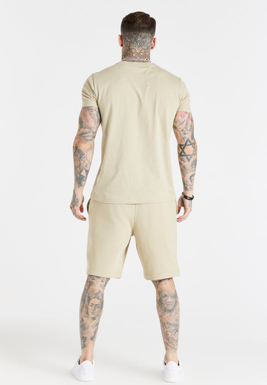 Beige Essential Jersey Short