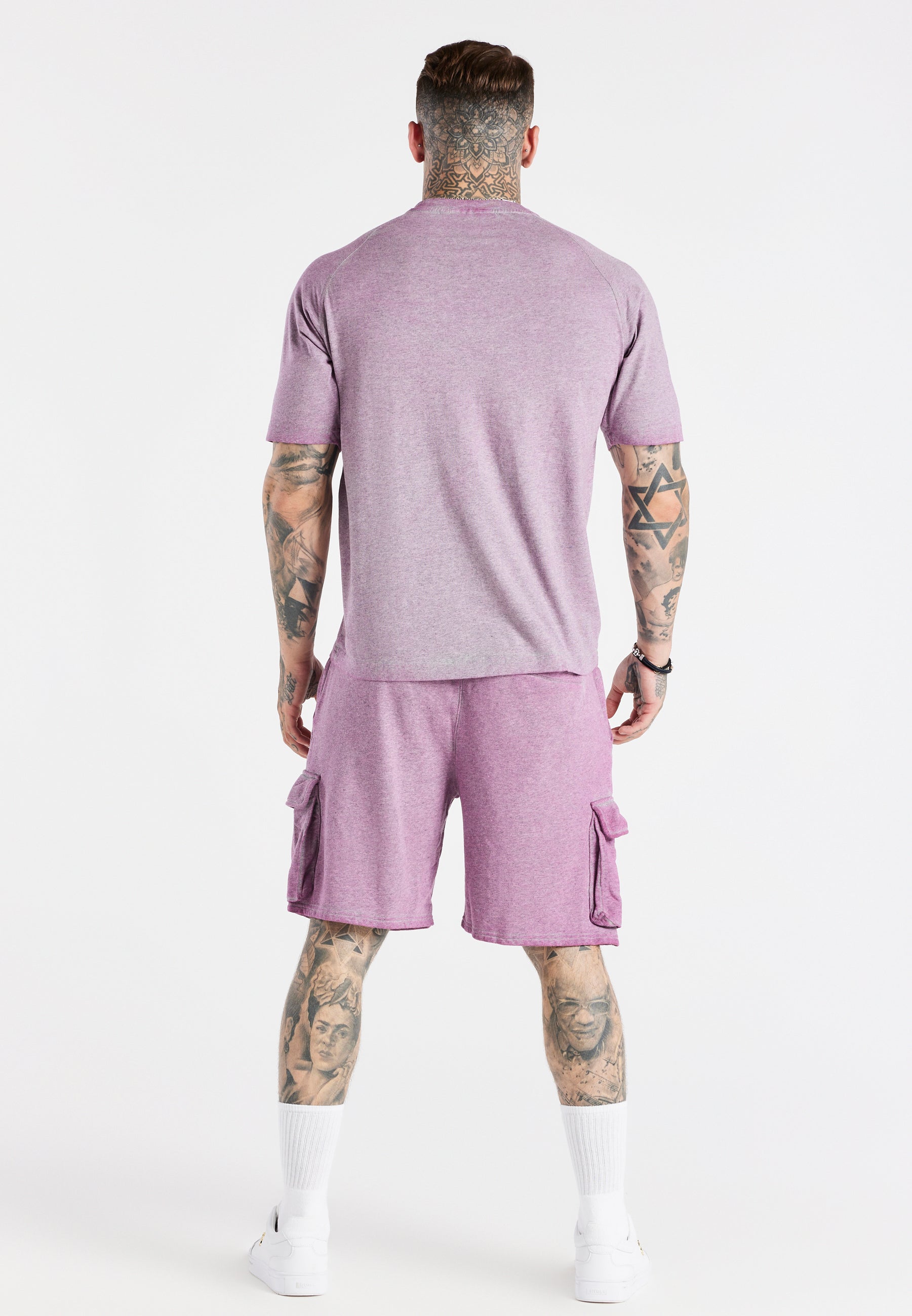 Load image into Gallery viewer, Pink Washed Cargo Short (5)
