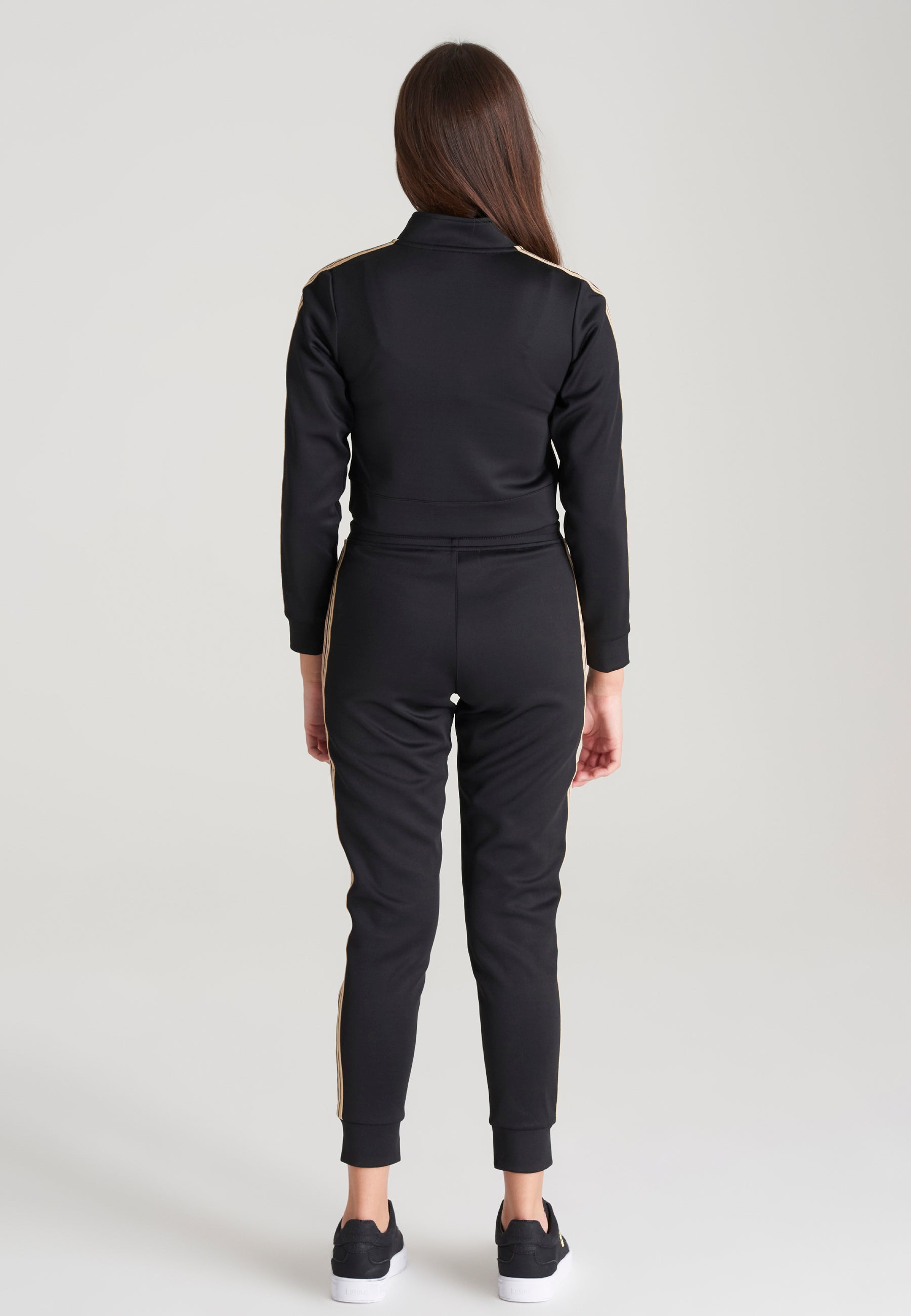 Load image into Gallery viewer, Girls Black Taped Track Pant (7)