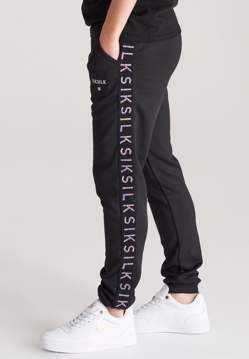 Boys Black Taped Jogger