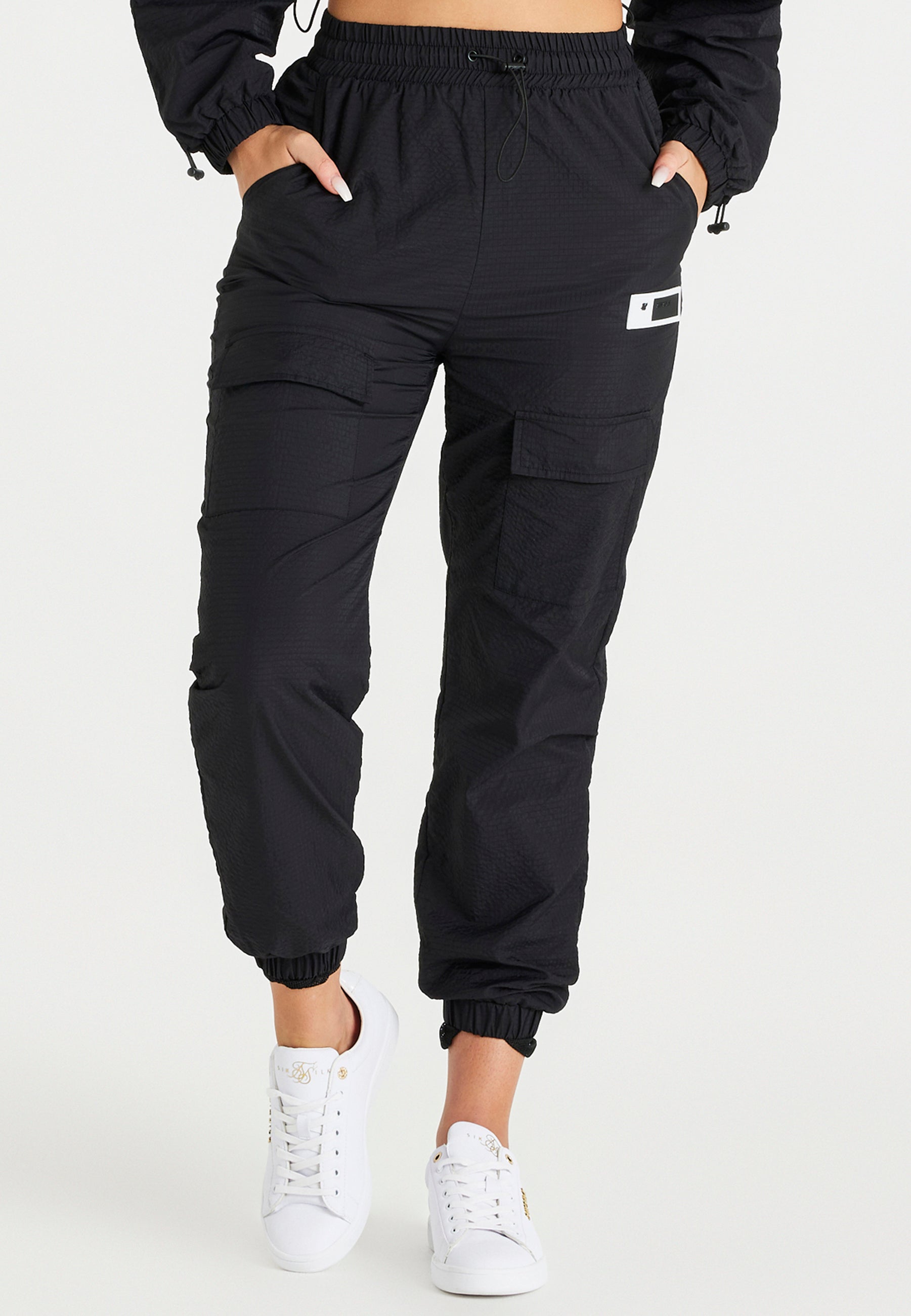 Load image into Gallery viewer, Black Rip Stop Cargo Pant